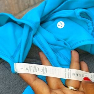 Bright blue long sleeve lululemon
